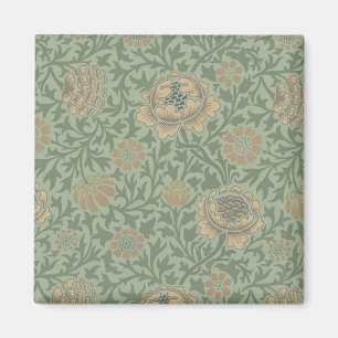 William Morris Grafton bloempatroon saliegroen Magneet