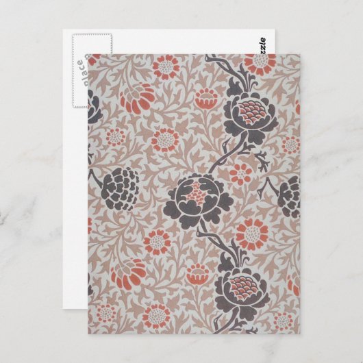 William Morris Grafton Botanic Art Design Briefkaart (Voorkant / Achterkant)