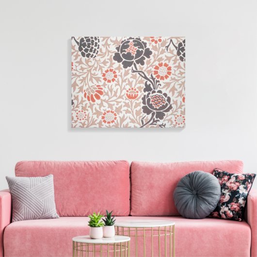 William Morris Grafton Botanic Art Design Canvas Afdruk (Insitu (Woonkamer))