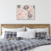 William Morris Grafton Botanic Art Design Canvas Afdruk (Insitu (Slaapkamer))