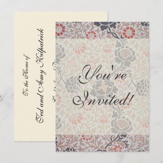 William Morris Grafton Botanic Art Design Kaart (Voorkant / Achterkant)