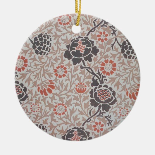 William Morris Grafton Botanic Art Design Keramisch Ornament (Voorkant)