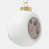 William Morris Grafton Botanic Art Design Keramische Bal Ornament (Links)
