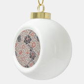 William Morris Grafton Botanic Art Design Keramische Bal Ornament (Rechts)