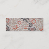 William Morris Grafton Botanic Art Design Mini Visitekaartje (Achterkant)