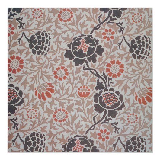 William Morris Grafton Botanic Art Design Poster (Voorkant)