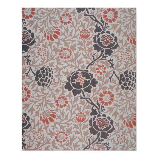 William Morris Grafton Botanic Art Design Poster (Voorkant)