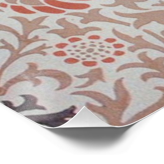 William Morris Grafton Botanic Art Design Poster (Hoek)