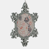 William Morris Grafton Botanic Art Design Tin Sneeuwvlok Ornament (Links)