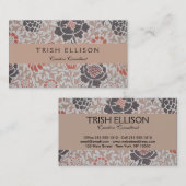 William Morris Grafton Botanic Art Design Visitekaartje (Voorkant / Achterkant)