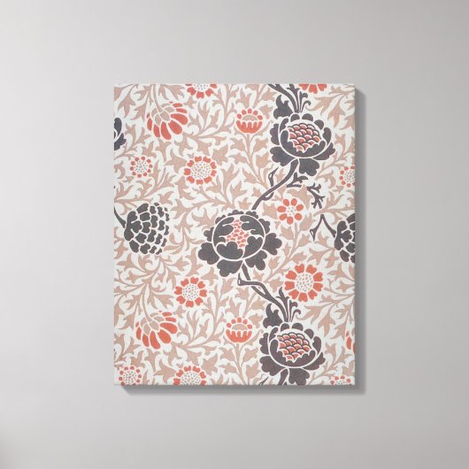 William Morris Grafton Botanische Kunst Design Canvas Afdruk (Voorkant)