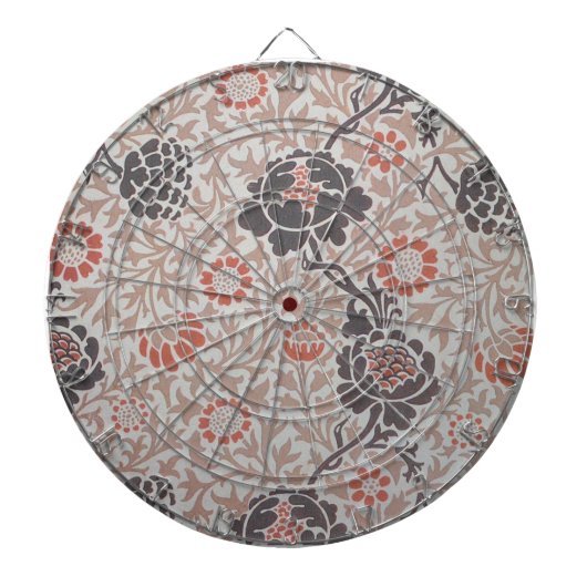William Morris Grafton Botanische Kunst Design Dartbord (Voorkant)