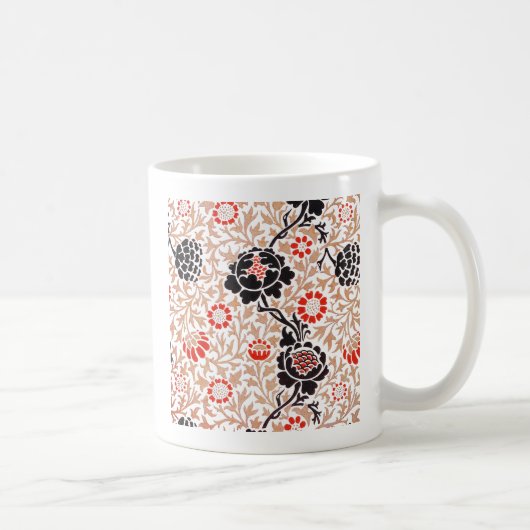 William Morris Grafton Botanische Kunst Design Koffiemok (Rechts)