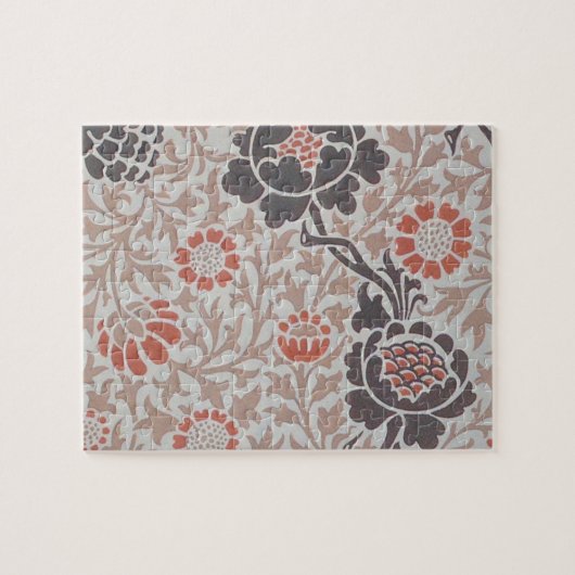 William Morris Grafton Botanische Kunst Design Legpuzzel (Horizontaal)