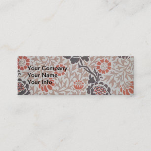 William Morris Grafton Botanische Kunst Design Mini Visitekaartje