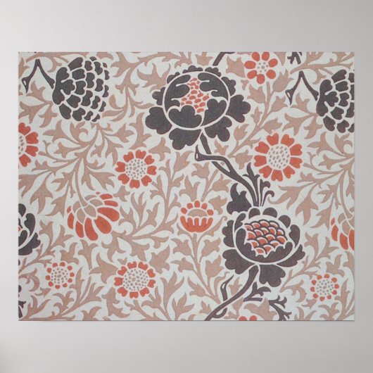 William Morris Grafton Botanische Kunst Design Poster (Voorkant)