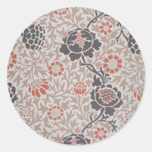 William Morris Grafton Botanische Kunst Design Ronde Sticker