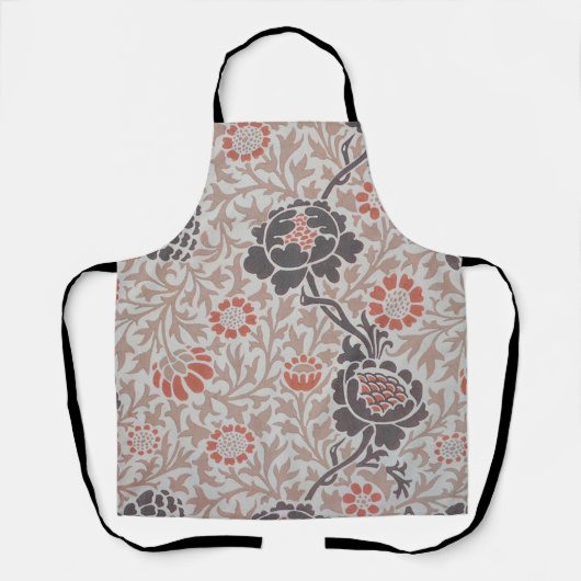 William Morris Grafton Botanische Kunst Design Schort (Voorkant)
