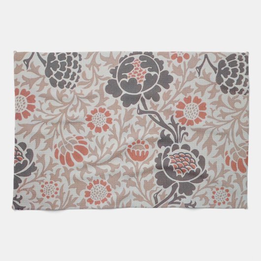 William Morris Grafton Botanische Kunst Design Theedoek (Horizontaal)