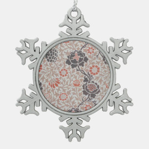 William Morris Grafton Botanische Kunst Design Tin Sneeuwvlok Ornament