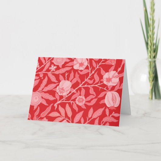 William Morris - Granaatappel Bedankkaart (Voorkant)