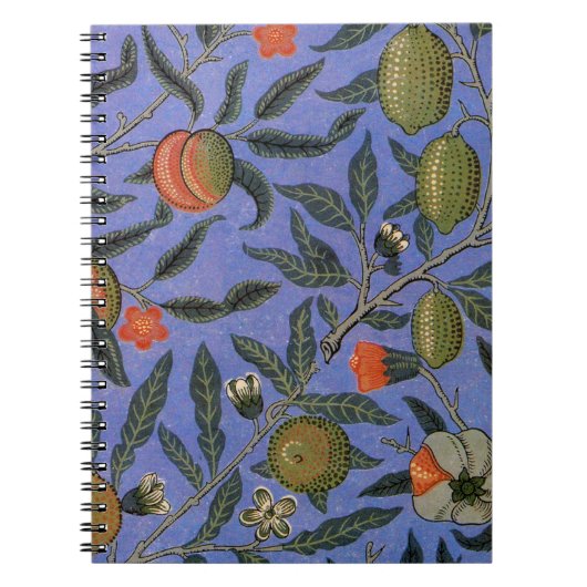 William Morris Granaatappel Behang Notitieboek (Voorkant)