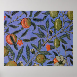 William Morris Granaatappel Behang Poster