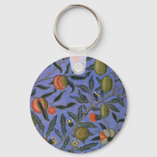 William Morris Granaatappel Behang Sleutelhanger