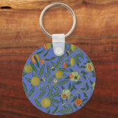 William Morris Granaatappel Behang Sleutelhanger (Voorkant)