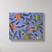 William Morris Granaatappel Blauw Kleurrijk Behang Canvas Afdruk (Voorkant)