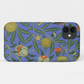 William Morris Granaatappel Blauw Kleurrijk Behang Case-Mate iPhone Case (Achterkant (horizontaal))