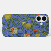William Morris Granaatappel Blauw Kleurrijk Behang Case-Mate iPhone Case (Achterkant (horizontaal))