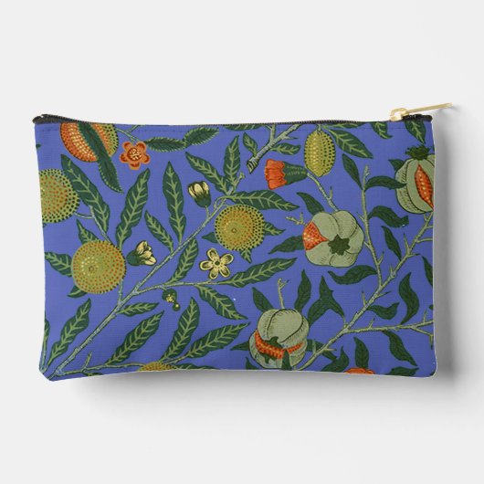 William Morris Granaatappel Blauw Kleurrijk Behang Etui (Achterkant)
