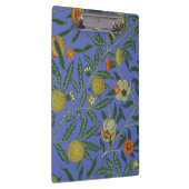 William Morris Granaatappel Blauw Kleurrijk Behang Klembord (Rechts)