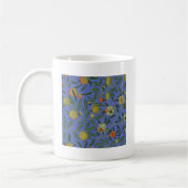 William Morris Granaatappel Blauw Kleurrijk Behang Koffiemok (Links)