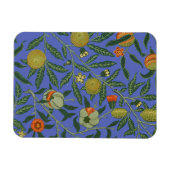 William Morris Granaatappel Blauw Kleurrijk Behang Magneet (Horizontaal)