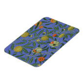 William Morris Granaatappel Blauw Kleurrijk Behang Magneet (Linkerzijde)