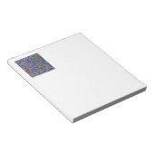 William Morris Granaatappel Blauw Kleurrijk Behang Notitieblok (Schuin)