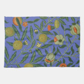 William Morris Granaatappel Blauw Kleurrijk Behang Theedoek (Horizontaal)