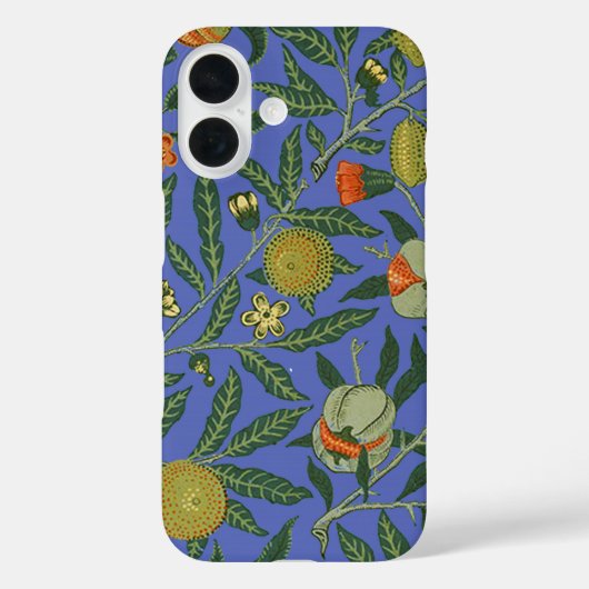 William Morris Granaatappel Blauwe Kleurrijke Beha Case-Mate iPhone Case (Achterkant)