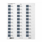 William Morris Granaatappel Blauwe Kleurrijke Beha Etiket (Full Sheet)