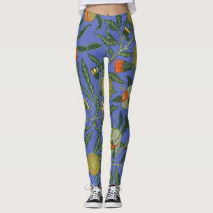 William Morris Granaatappel Blauwe Kleurrijke Beha Leggings