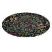 William Morris Granaatappel Bloemig Navy Patroon Snijplank (Hoek)