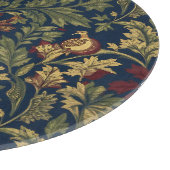 William Morris Granaatappel Bloemig Navy Patroon Snijplank (Hoek)