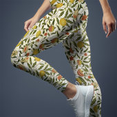 William Morris Granaatappel Citroenen Gele Vruchte Leggings