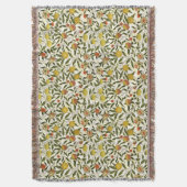 William Morris Granaatappel Citroenen  Patroon Deken (Voorkant Verticaal)