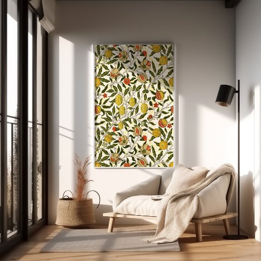 William Morris Granaatappel Citroenen Patroon Poster