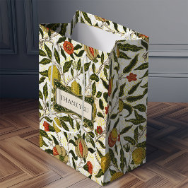 William Morris granaatappel citroenen vruchten pat Medium Cadeauzakje