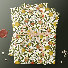 William Morris Granaatappel & Citroenvruchten Inpakpapier Vel