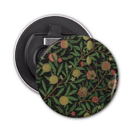 William Morris Granaatappel Classic Fruit Button Flesopener (Voorkant)